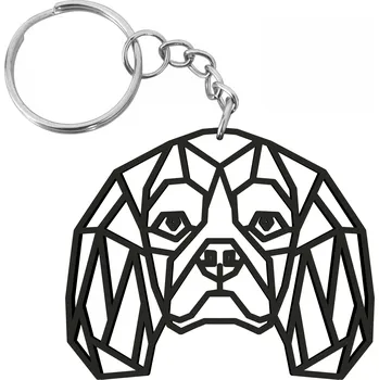 Dřevěný přívěsek - KAVALÍR POLYGONÁLNÍ Barva: mahagon