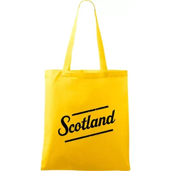 Scotland Vintage nápis - Taška bavlněná - 42 x 38 cm ( Žlutá )
