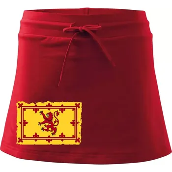 Dámská sukně Královský prapor Skotska - Sportovní sukně - two in one - XL ( Červená )