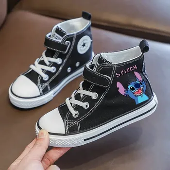 Chlapecká obuv Dětské plátěnky Stitch – jarní tenisky s potiskem Velikost: 28, Barva (Varianta): 6-1