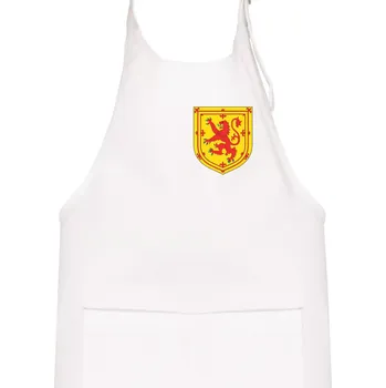 Kuchyňská zástěra Skotský lev - prso - Dětská zástěra na vaření - Univerzální velikost ( Bílá )