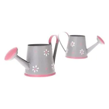 Kovová dekorační konvička - sada 2ks, 12/192