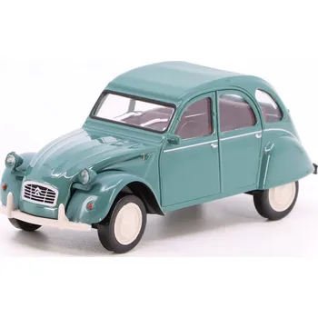 autíčko Citroen 2CV tyrkysová 1:43 - Norev Citroen 2CV AZL 1966 - kovový model auta