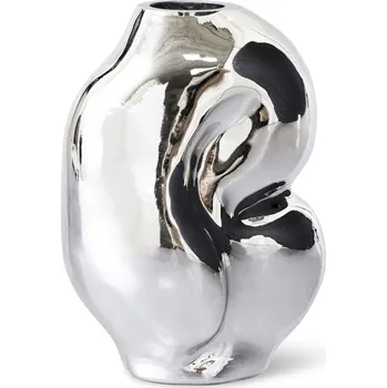 Váza HK living Skleněná váza Gleam Chrome 900 ml