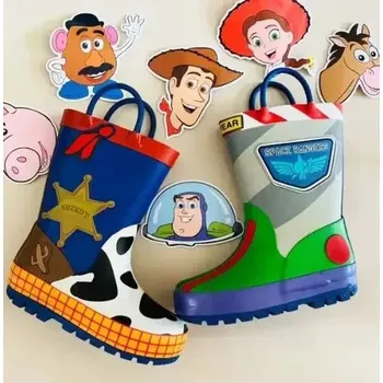 Chlapecká zimní obuv Dětské holínky s pohádkovým motivem a protiskluzovou podrážkou Velikost: 26, Barva (Varianta): Tmavě zelená