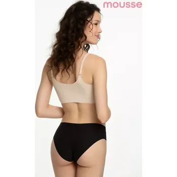 Dámské oblečení Kalhotky bezešvé Mousse Classic černé - Julimex XL/XXL