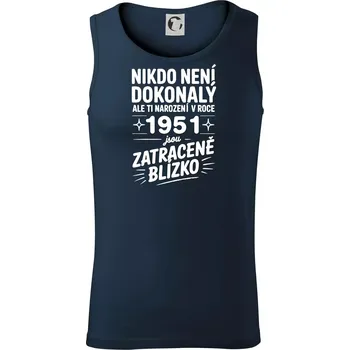 Nikdo není dokonalý ale ti narození v roce 1961 jsou zatraceně blízko - Tílko pánské Core - XL ( Námořní modrá (velmi tmavá - téměř černá) )