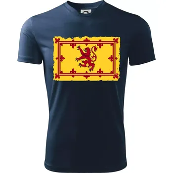 Královský prapor Skotska - Dětské triko sportovní (dresovina) - 158 cm/12 let ( Námořní modrá (velmi tmavá - téměř černá) )