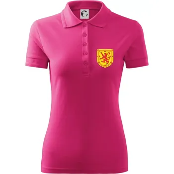 Skotský lev - prso - Polokošile dámská Pique Polo - XS ( Purpurová )