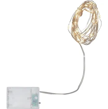 Vánoční osvětlení Star trading Světelný řetěz na baterie se 40 LED kapkami rosy, 4m, časovač