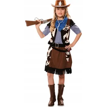 Karnevalový kostým KOSTÝM DĚTSKÝ KOSTÝM KOVBOJKA PRO DÍVKY KARNEVAL VELIKOST 104