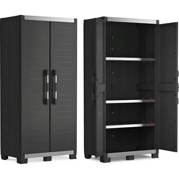 Dílenský regál Plastový skladový regál Keter 188 x 89 x 54 cm, nosnost až 45 kg na polici