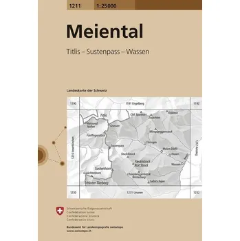 Swisstopo 1 : 25 000 Meiental