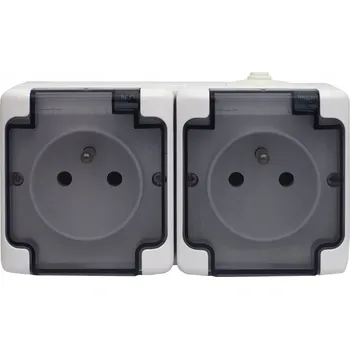 Elektrická zásuvka Hermetická Elektrická Zásuvka Kos-Elektro System , bílá