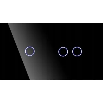 vypínač Trojitý Rámeček DC Smart Home černý