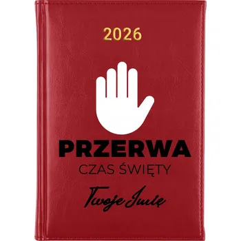 Diář Knižní kalendář 2026 A5 červený