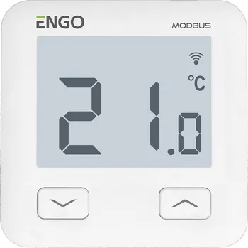 Termostat ENGO Controls E10-MBUSW - regulátor teploty, MODBUS, 230V, internet, pod omítku, Wi-Fi