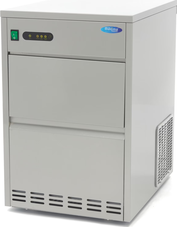 Výrobník ledu – 45 kg/den, kulaté kostky, chlazení vodou