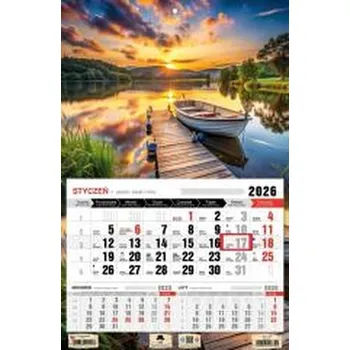 Kalendář Kalendarz 2026 jednodzielny mazury