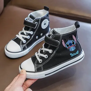 Chlapecké tenisky Dětské plátěnky Stitch – jarní tenisky s potiskem Velikost: 32, Barva (Varianta): 7-1
