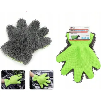 Mycí rukavice na auto z mikrovlákna, oboustranná, 28*25 cm