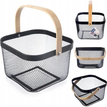 Obraz Koš na ovoce kov béžový 17.5 cm