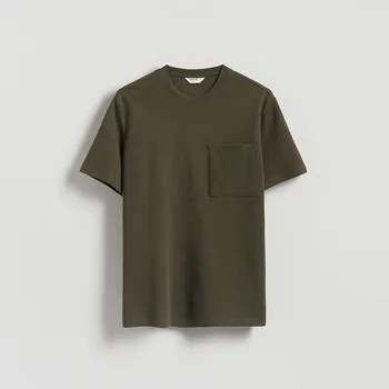 Reserved - Strukturální tričko comfort fit - olivová - 235FP-91X - 235FP-91X-XXL