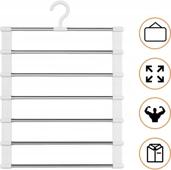 Věšák Stojací věšák plastový ZREE bílý