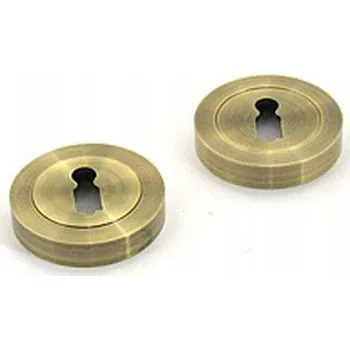 Dveřní kování Kulaté rozety ke klice Julia, patina, klíč