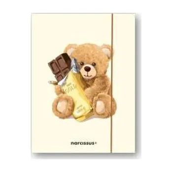 Set školních potřeb Teczka A4+ z gumką Teddies&Miś z czekoladą