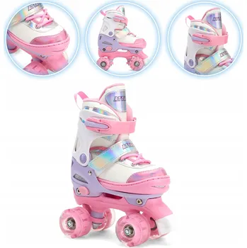 Kolečkové brusle Kolečkové Brusle Attabo Diamond růžové vel. 26-29