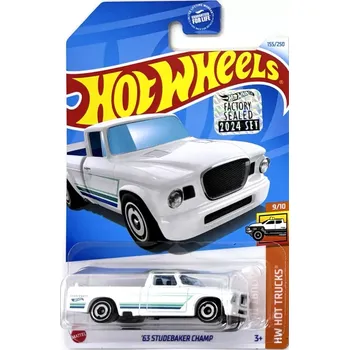 autíčko 63 Studebaker Champ White - HOT WHEELS