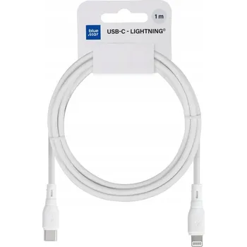 Datový kabel Kabel Blue Star USB-C - Apple Lightning 1 m bílý