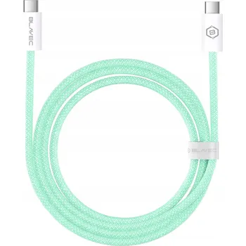 Datový kabel Kabel Blavec USB-C - USB-C 2 m zelený