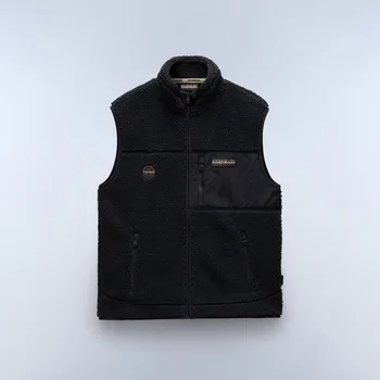 Pánská vesta Pánská Fleecová vesta NAPAPIJRI YUPIK V NP0A4HZK0411 – Černá L