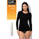 Dámský nátělník T-SHIRT L WOMEN KEEP HOT černá S