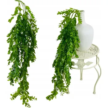 umělá květina GIRLANDA Z BUXUSU, ZÁVĚS Z LISTŮ BUXUSU, VERTIKÁLNÍ ZAHRADY 75 cm