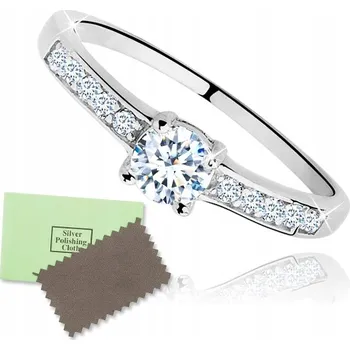 Prsten Zásnubní Prstýnek Mennica Bydgoska 35/1-18 925 stříbro