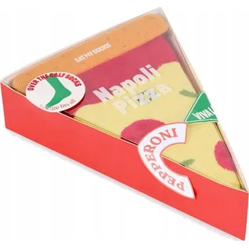 Eat My Socks Ponožky Napoli Pizza, vícebarevné, univerzální velikost