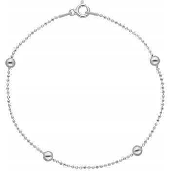 Náramek STŘÍBRNÝ DÁMSKÝ NÁRAMEK KULIČKY 19 cm