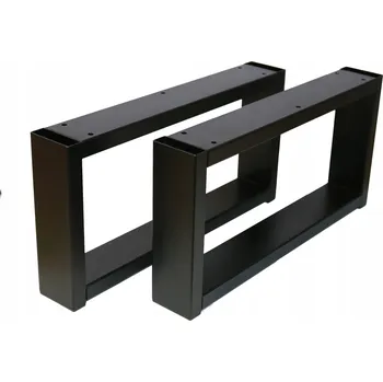 OVÁLNÉ KOVOVÉ NOHY K NÁBYTKU, NOHY KE SKŘÍŇCE, NOHY KE GAUČI 40x15 6x3cm 2ks