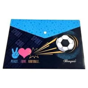 Set školních potřeb Teczka A4+ plastikowa z klipsem Piłka nożna