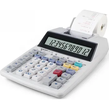Kalkulačka Sharp Kalkulačka EL-1750V bílá stolní s tiskárnou 12 míst bez adaptéru