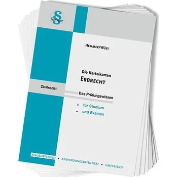 Karteikarten Erbrecht - Hemmer, Karl-Edmund