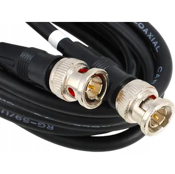 elektrický kabel KABEL BNC ZÁSTRČKA - BNC ZÁSTRČKA NA KABELU RG59 VITALCO 0,5 m