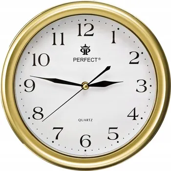 Hodiny Nástěnné hodiny Perfect zlaté 28 cm