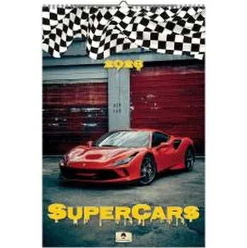 Kalendář Kalendarz 2026 ścienny super cars