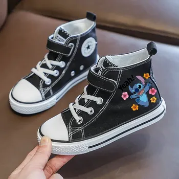 Chlapecké tenisky Dětské plátěnky Stitch – jarní tenisky s potiskem Velikost: 33, Barva (Varianta): 8-1