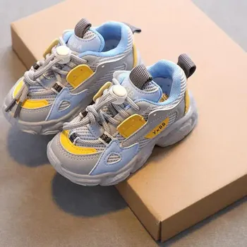 Chlapecká obuv Lehoučké tenisky pro děti – chlapecké i dívčí boty na běhání Velikost: 36, Barva (Varianta): Šedá