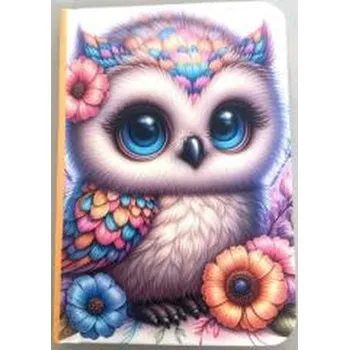 Set školních potřeb Notatnik ozdobny A7/48K gładki TW Sówka